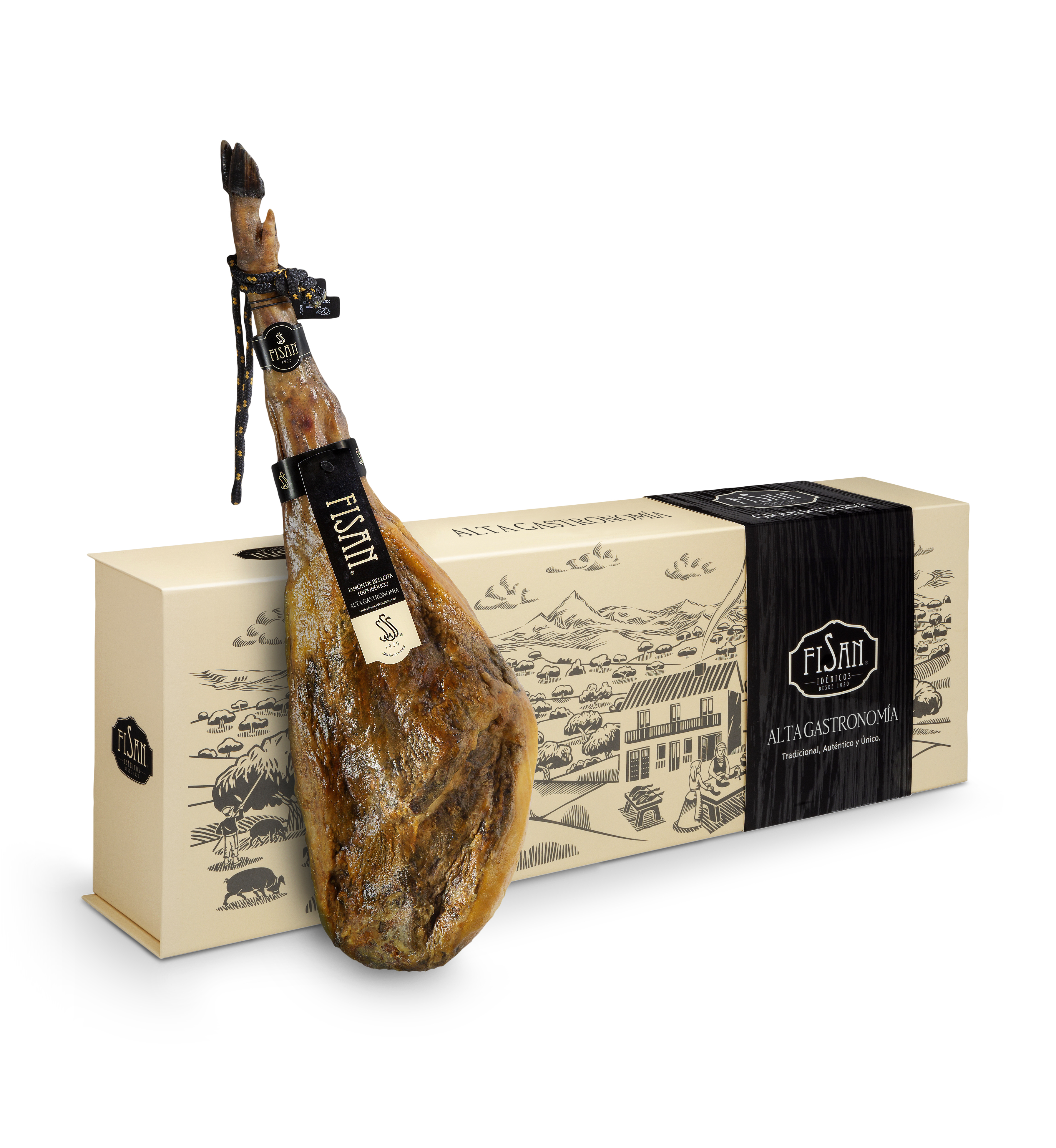 ALTA GASTRONOMÍA Jamon de Bellota 100 Iberico y caja_alta (1)