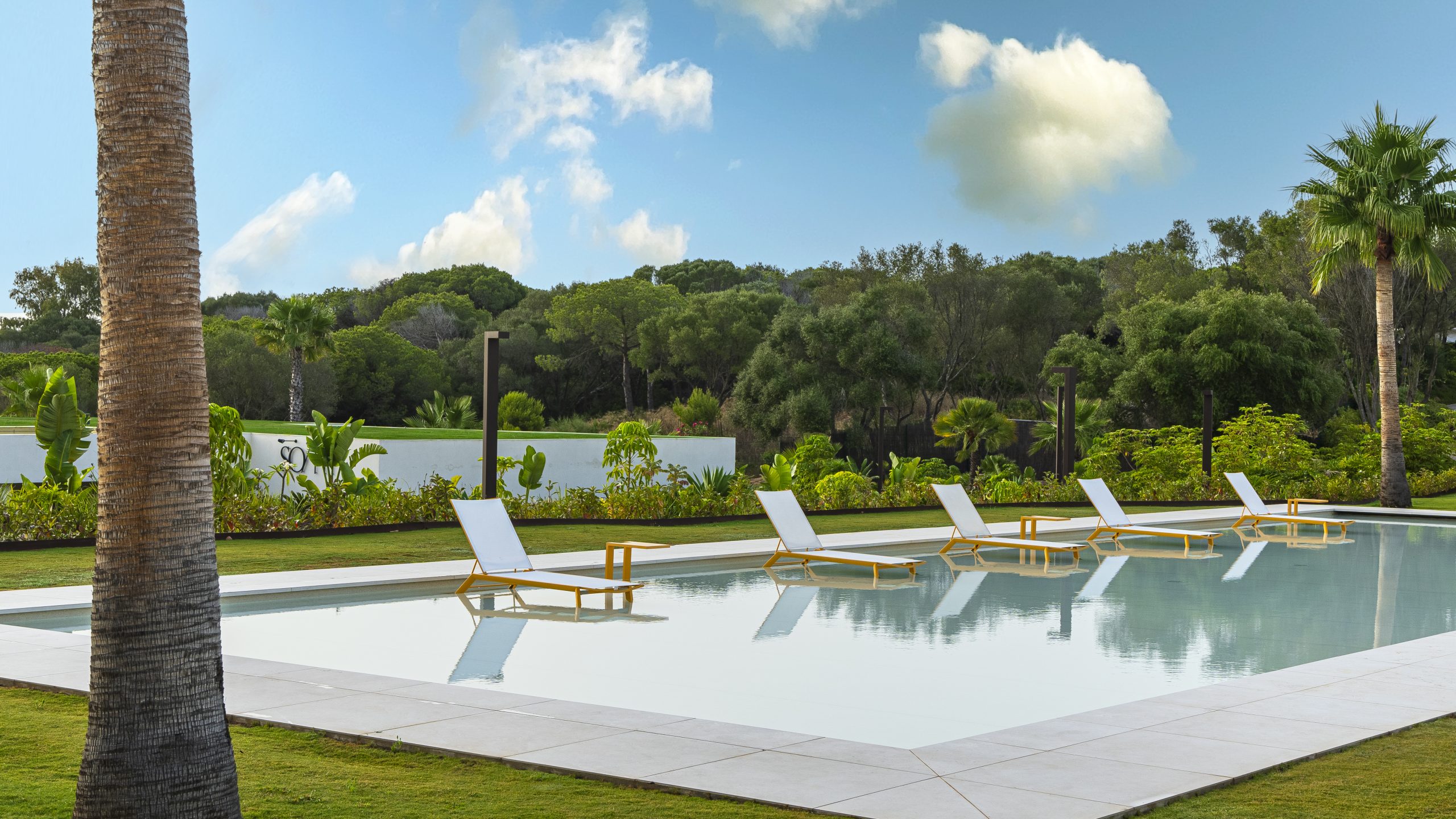 SO Sotogrande Spa and Golf Resort pool and golf course views