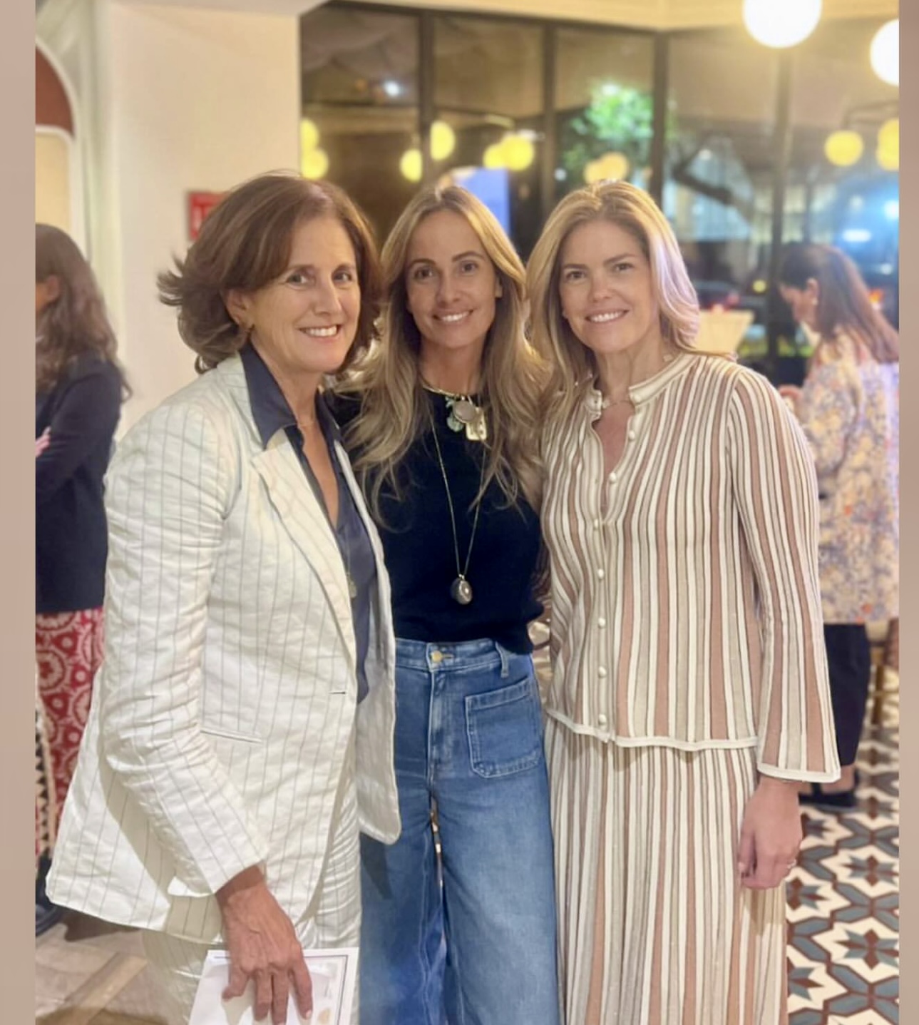 Irene Aguilar and Cristina Vals-Taberner in the luxury real estate presentation in México City