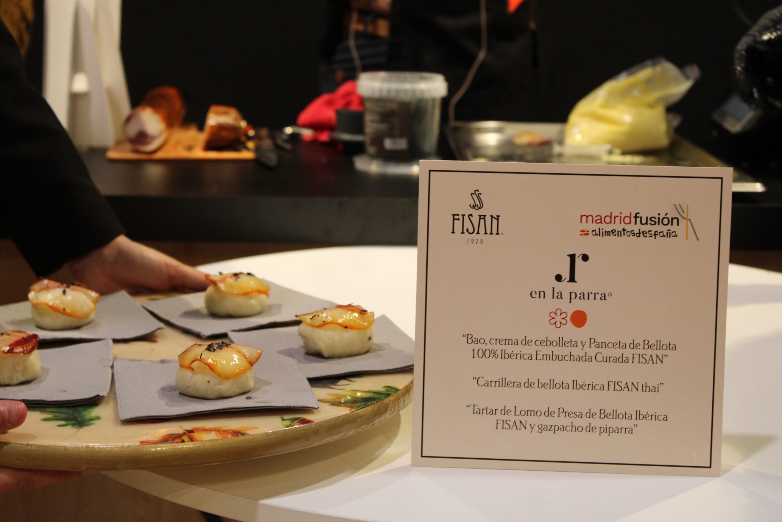 Chef Rocío Parra’s dish featuring FISAN products at Madrid Fusión 2026